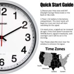 Geevon 12 Inch Atomic Analog Wall Clock, Sets Automatically Wall Clock Battery Operated, Easy to Read Atomic Clock for Kitchen/School/Classroom/Living Room